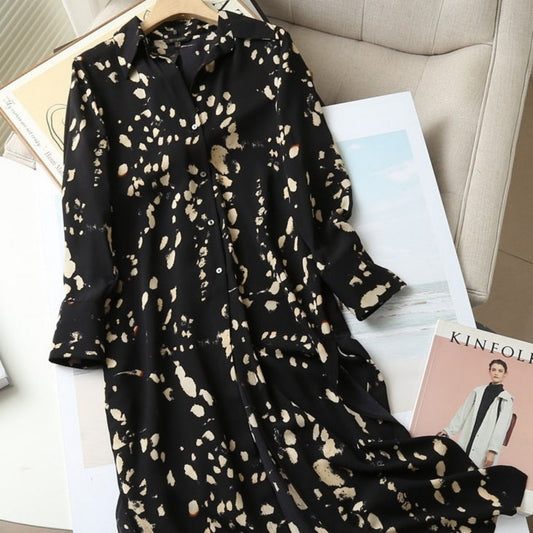 Fall black-  Full sleeve midi dress Try Modest Limited 