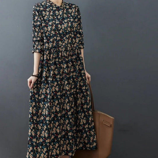 Garden-Autumn midi dress Try Modest