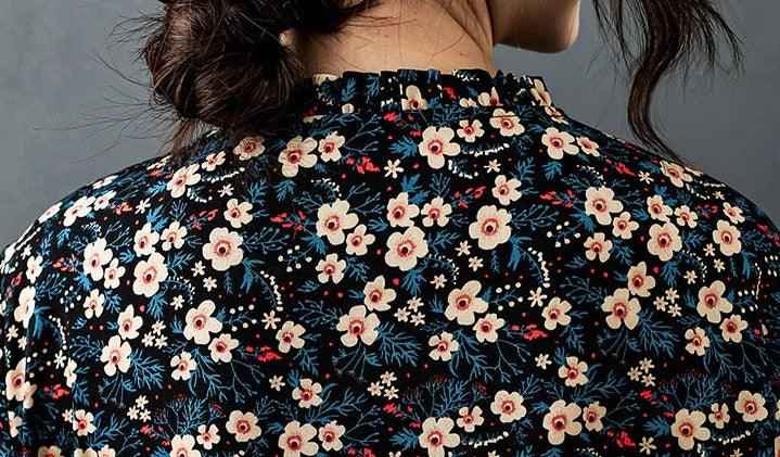 Garden Printed midi dress for Women - Try Modest Limited