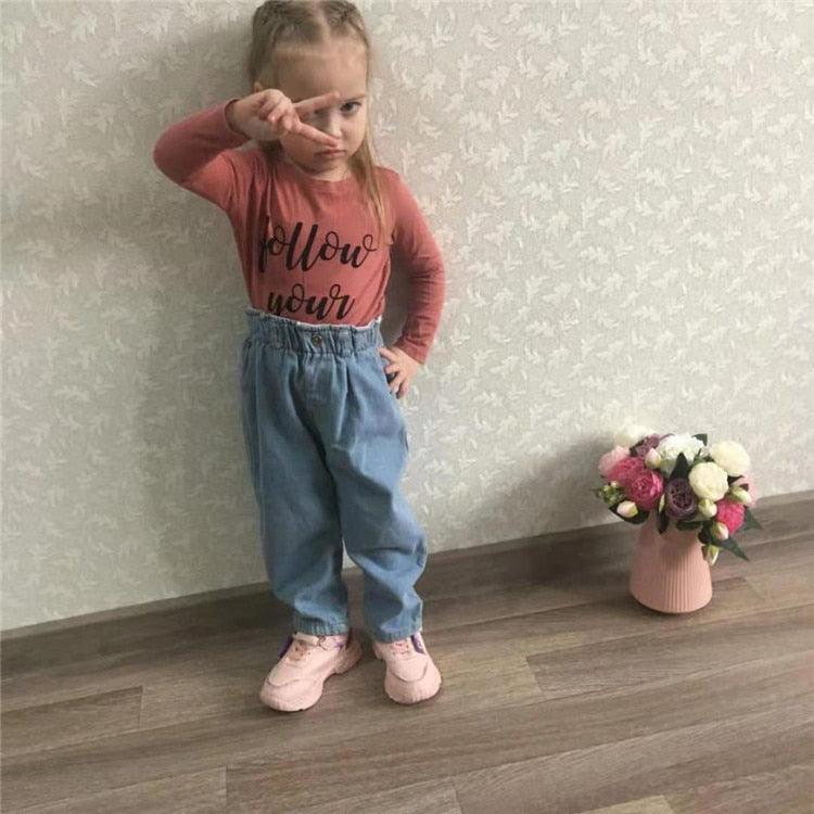 High waist children's jeans - Try Modest Limited