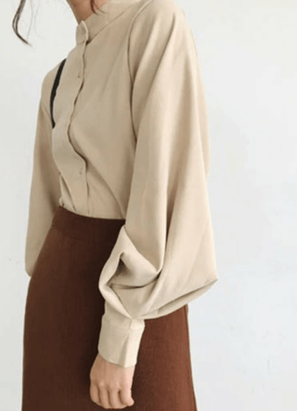 Lantern- Long sleeve blouse shirt Try Modest