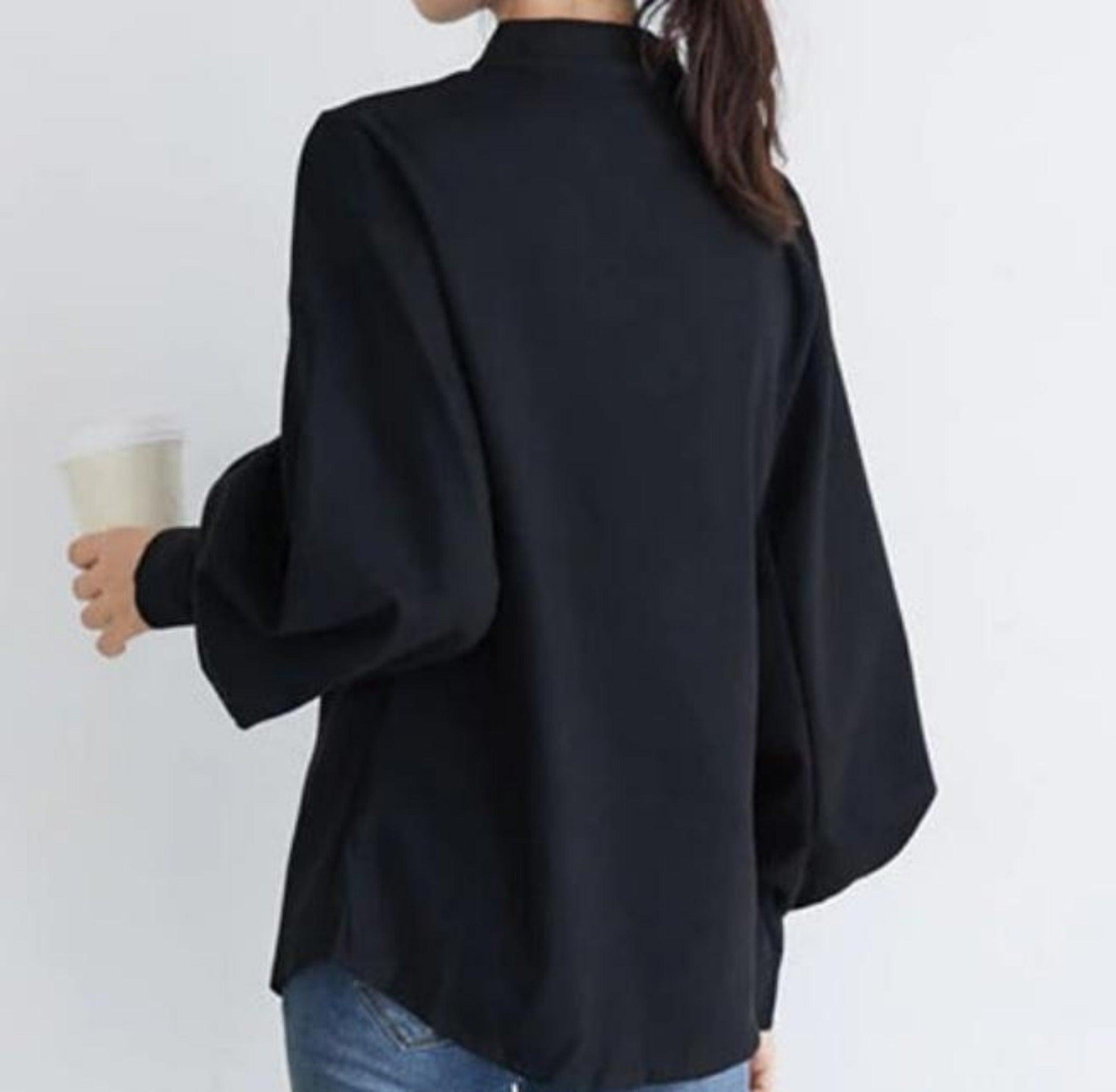 Lantern- Long sleeve blouse shirt Try Modest