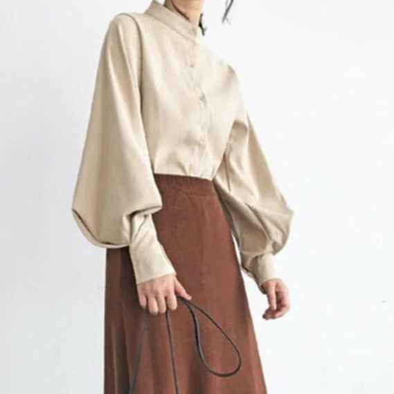 Lantern- Long sleeve blouse shirt - Try Modest Limited
