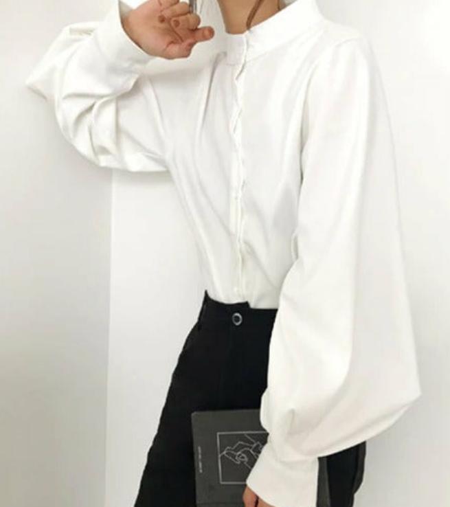 Lantern- Long sleeve blouse shirt Try Modest