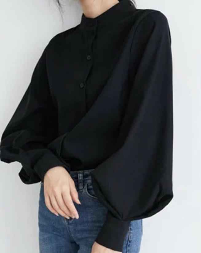 Lantern- Long sleeve blouse shirt - Try Modest Limited