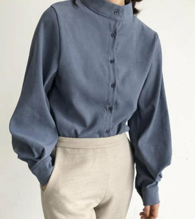 Lantern- Long sleeve blouse shirt Try Modest