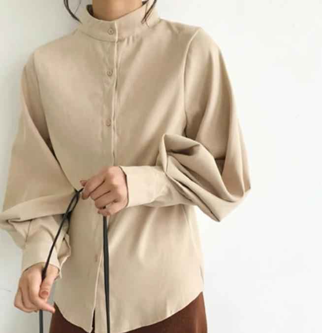 Lantern- Long sleeve blouse shirt - Try Modest Limited