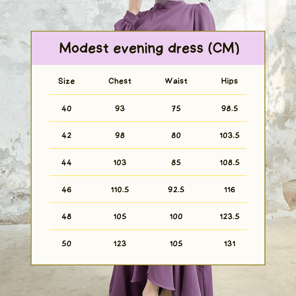Lilac Flared modest evening dress - Try Modest Limited