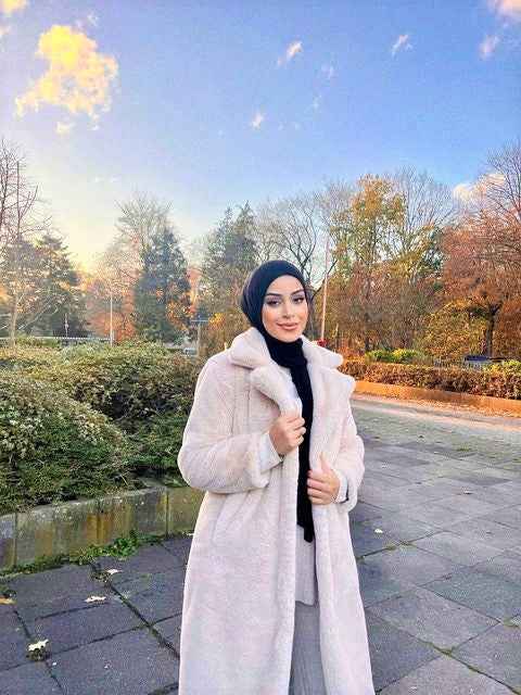 Long Faux Fur Coat- WInter long coats for women - Try Modest Limited