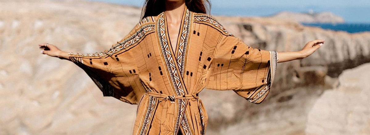 Long kimono beach wear - Try Modest Limited