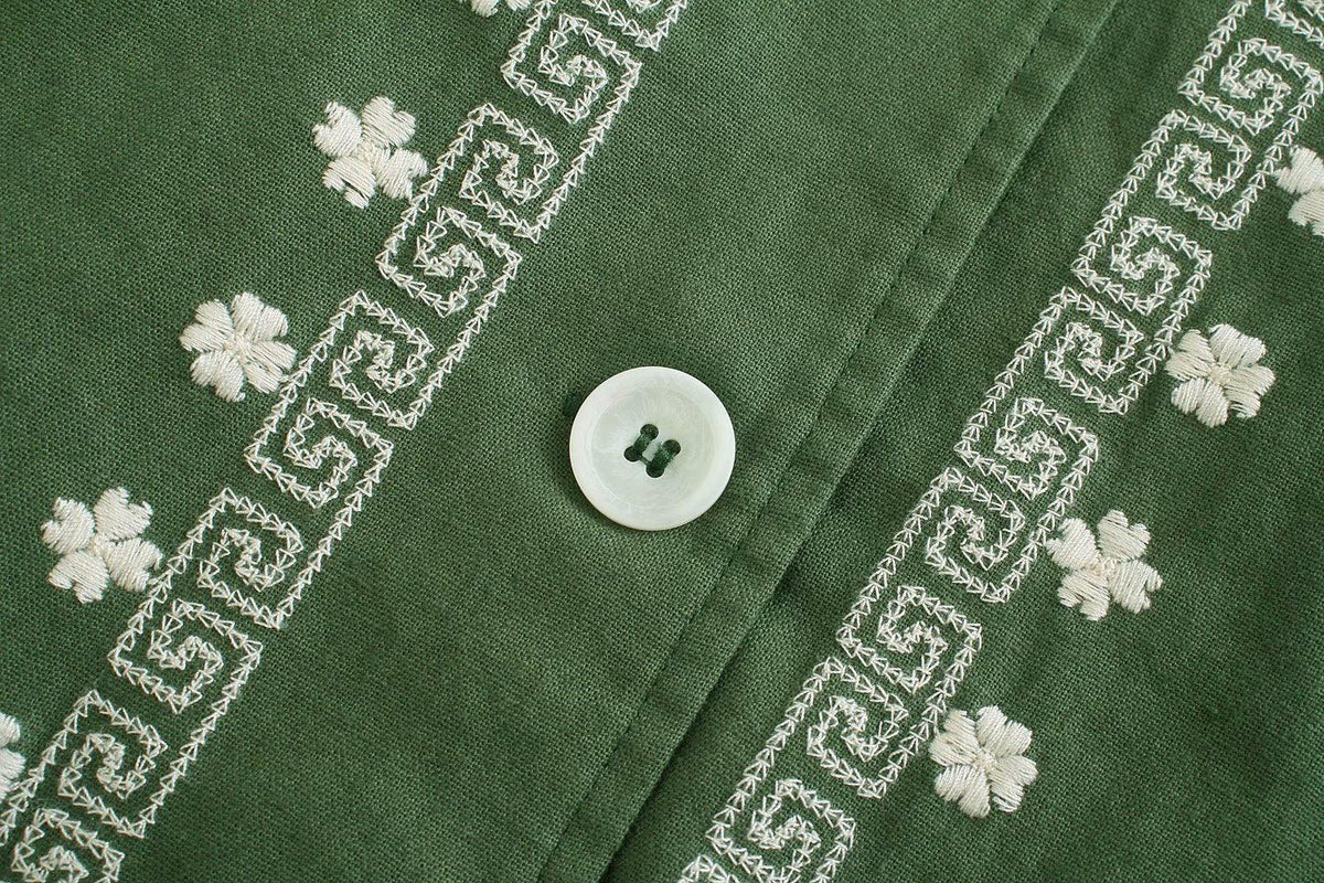 Loose Embroidered Tunic Bomber Jacket - Try Modest Limited