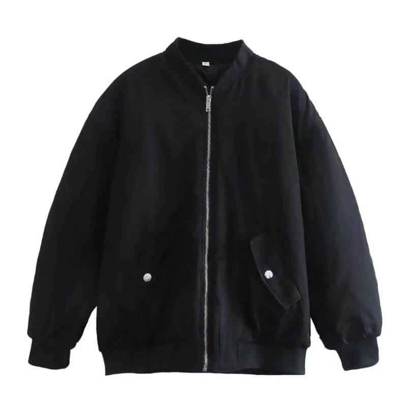 New Casual Loose Solid colour women's jacket with Pocket - Try Modest Limited