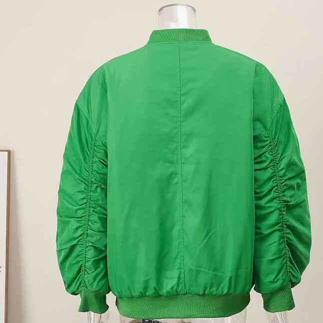 New Casual Loose Solid colour women's jacket with Pocket - Try Modest Limited