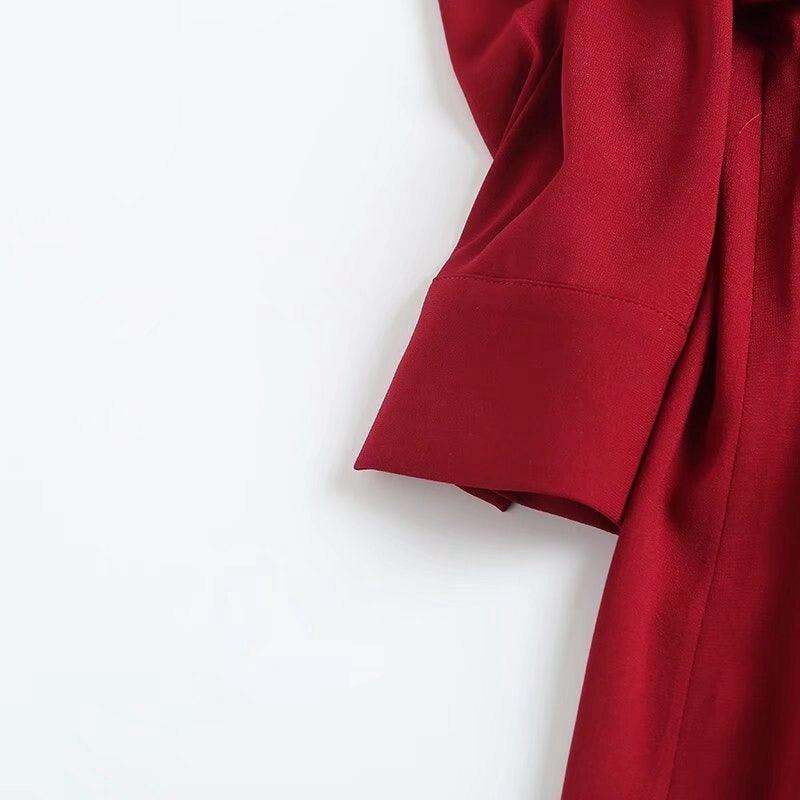 Red Mystery- Modest Dress Try Modest