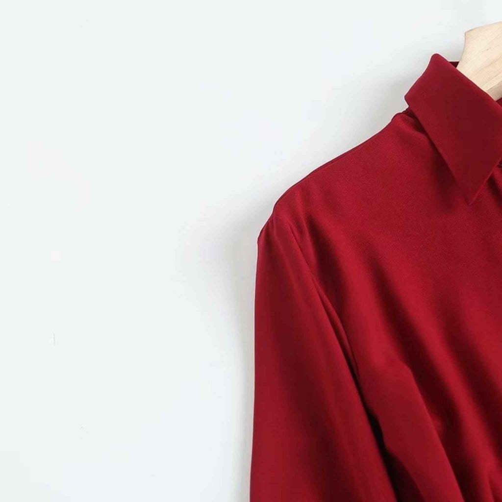 Non-Stretchable Regular Sleeve A-Line Dress - Try Modest Limited