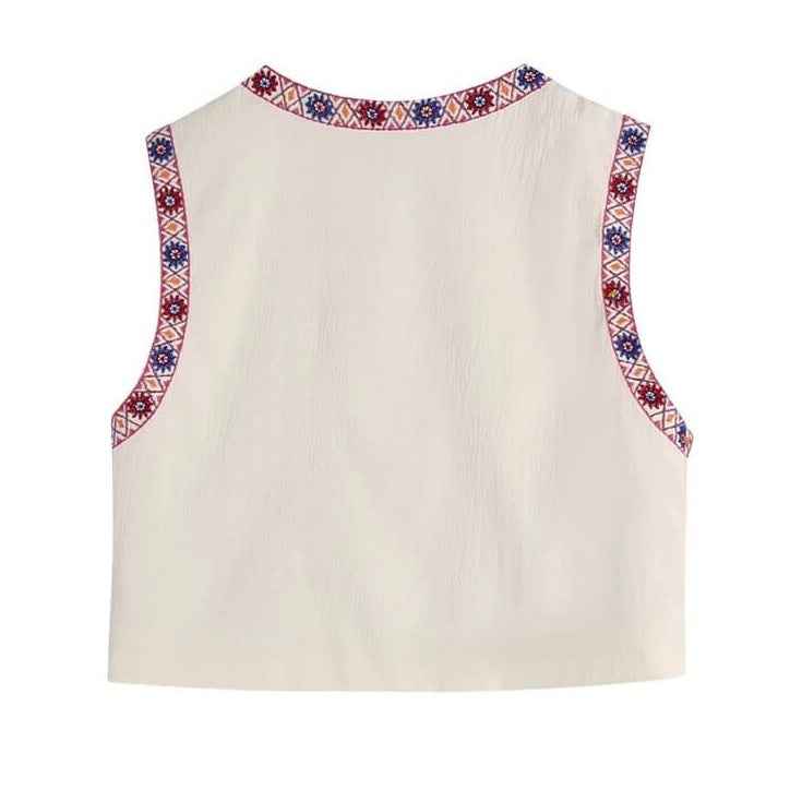 Patchwork- vest jacket for women - Try Modest Limited