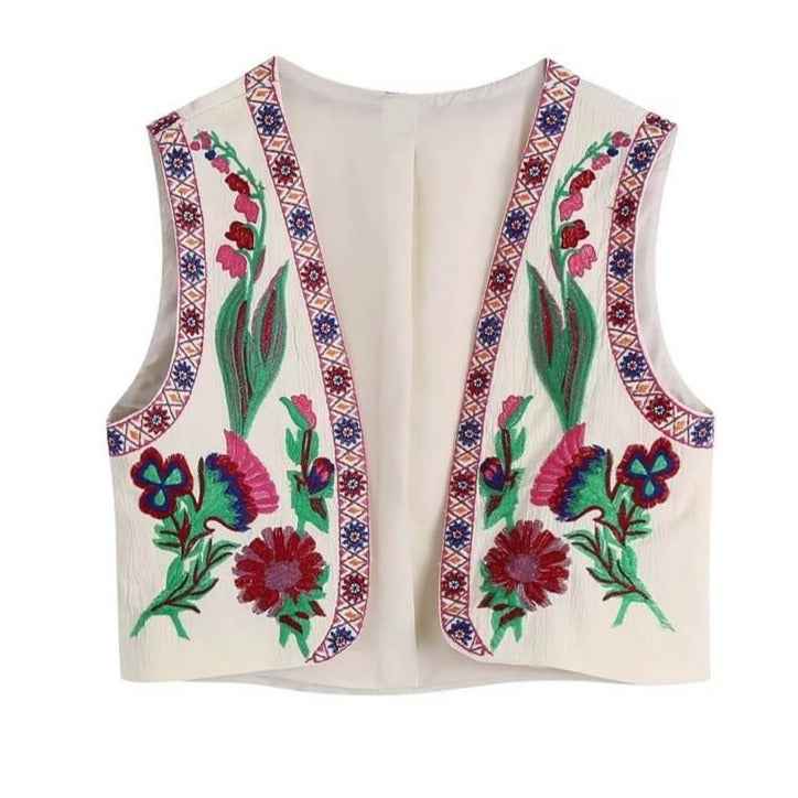 Patchwork- vest jacket for women - Try Modest Limited
