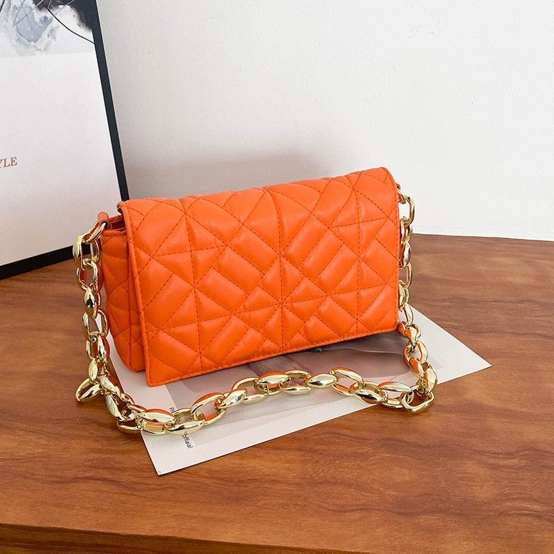 Plaid shoulder women's handbag - Try Modest Limited