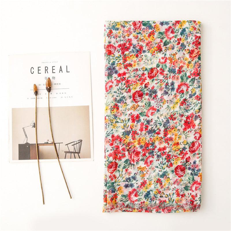 Printed floral turban - Try Modest Limited