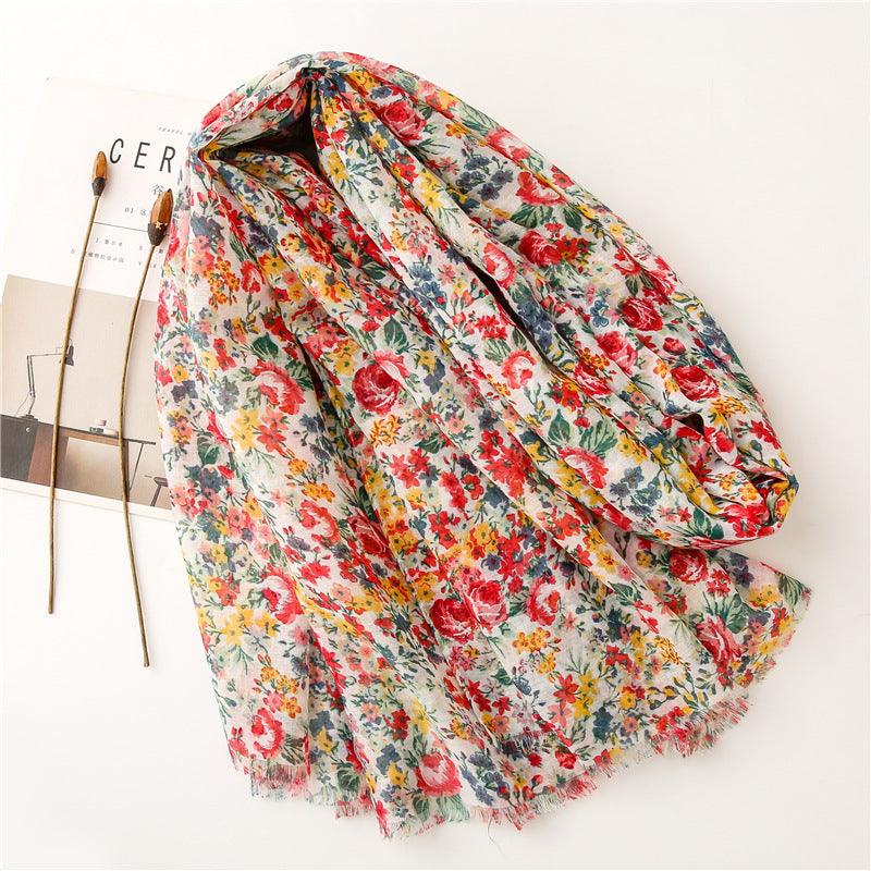 Printed floral turban - Try Modest Limited