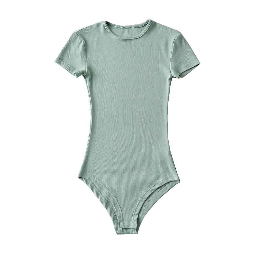 Short sleeve bodysuit- Casual romper for women - Try Modest Limited