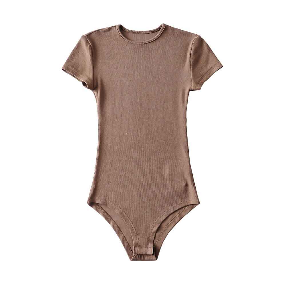 Short sleeve bodysuit- Casual romper for women - Try Modest Limited