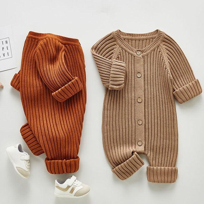Solid Knitted jumpsuits for babies - Try Modest Limited