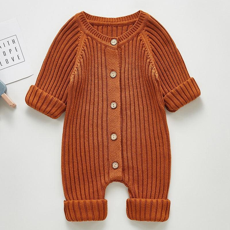 Solid Knitted jumpsuits for babies - Try Modest Limited