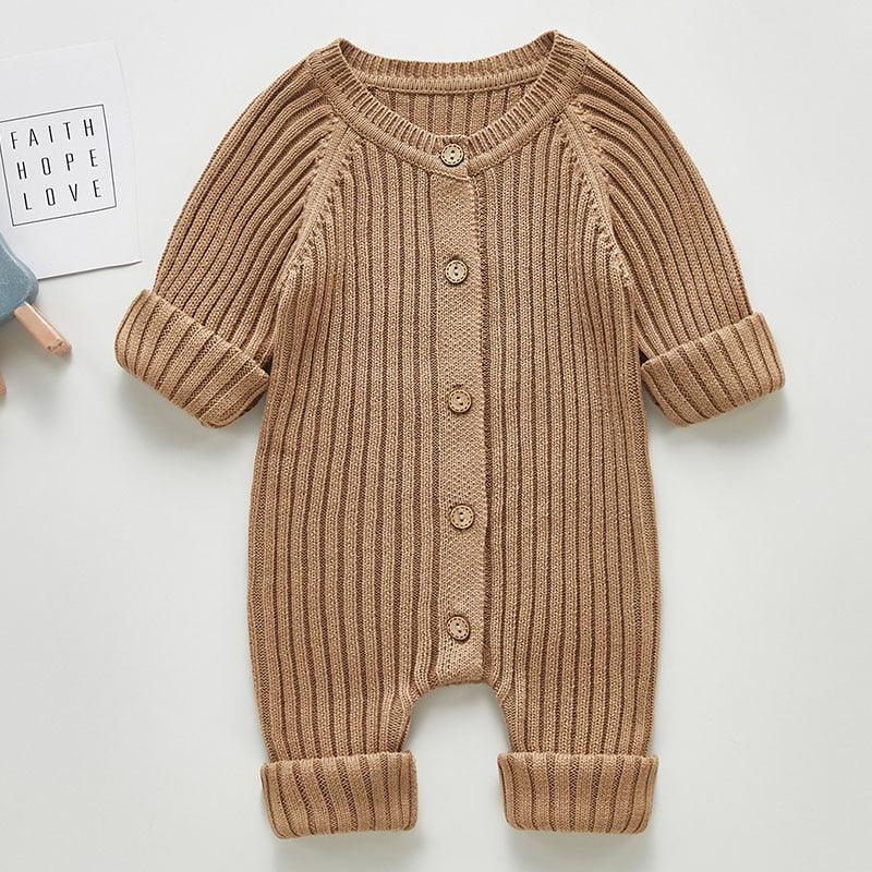 Solid Knitted jumpsuits for babies - Try Modest Limited