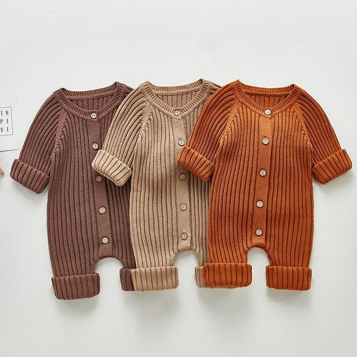 Solid Knitted jumpsuits for babies - Try Modest Limited