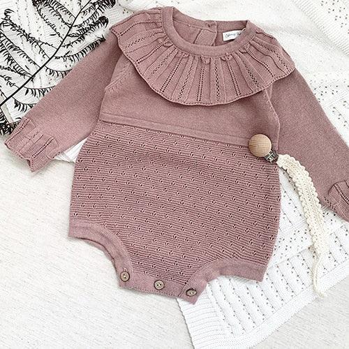 Solid Knitted jumpsuits for babies - Try Modest Limited