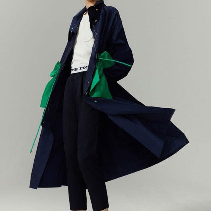Streetwear style long oversized trench coat - Try Modest Limited