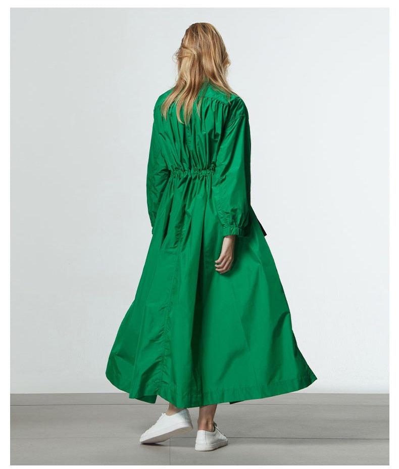 Streetwear style long oversized trench coat - Try Modest Limited