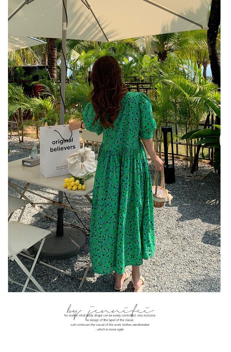 Summer Casual Short-Sleeve Floral Dresses - Try Modest Limited