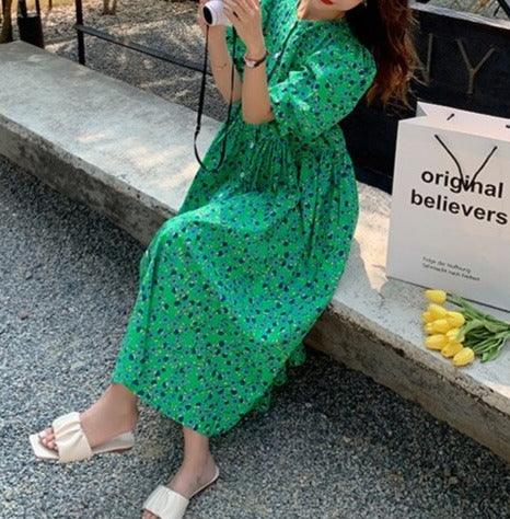 Summer Casual Short-Sleeve Floral Dresses - Try Modest Limited