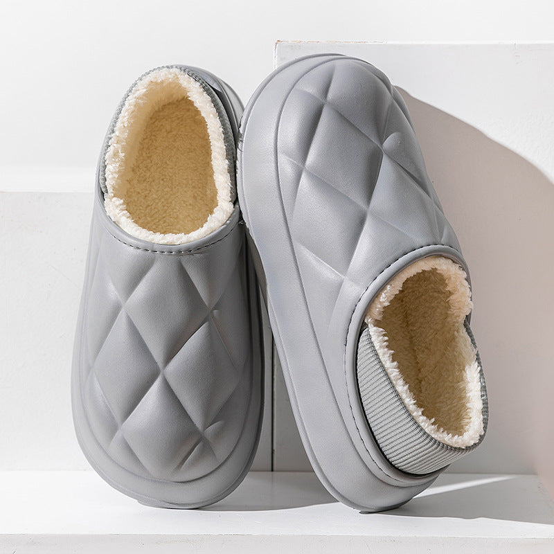 Thickened waterproof warm cotton slippers - Try Modest Limited