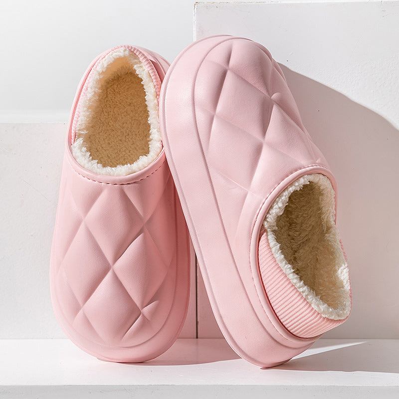 Thickened waterproof warm cotton slippers - Try Modest Limited