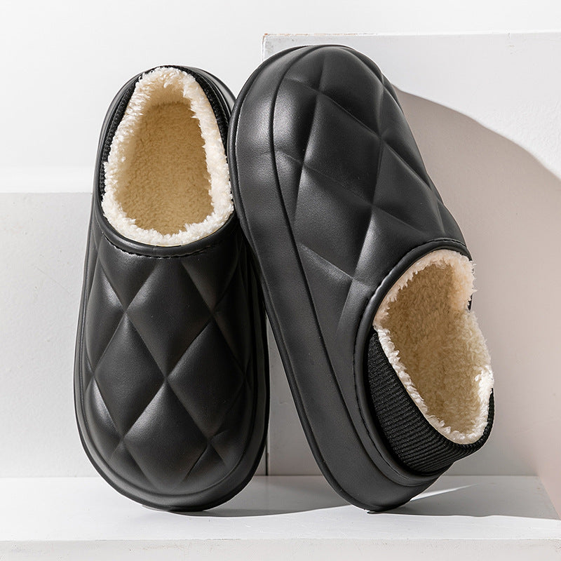 Thickened waterproof warm cotton slippers - Try Modest Limited