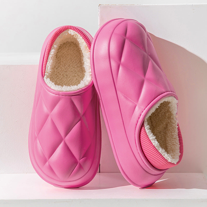 Thickened waterproof warm cotton slippers - Try Modest Limited