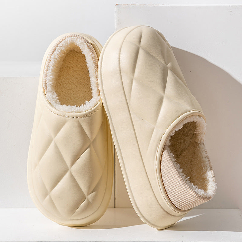 Thickened waterproof warm cotton slippers - Try Modest Limited