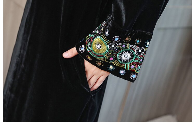 Velvet kimono coat - Try Modest Limited