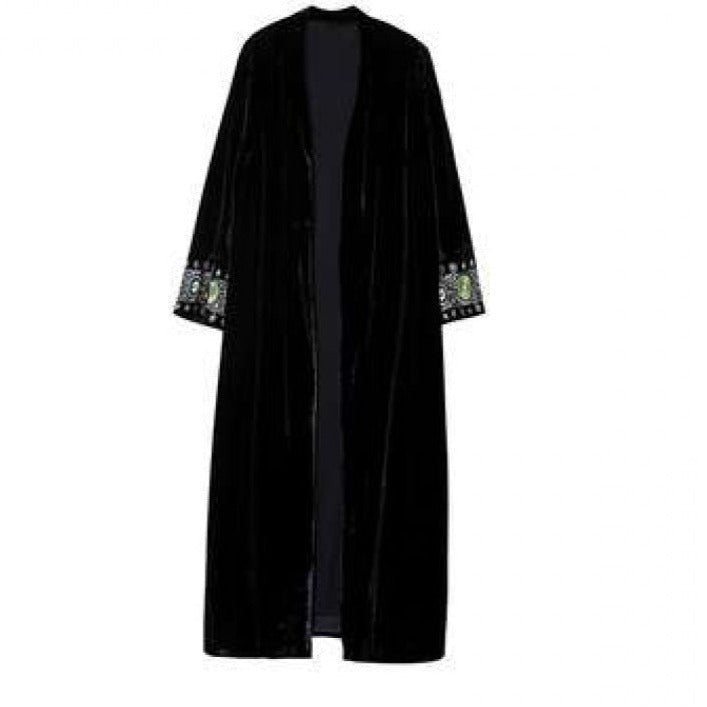 Velvet kimono coat - Try Modest Limited 