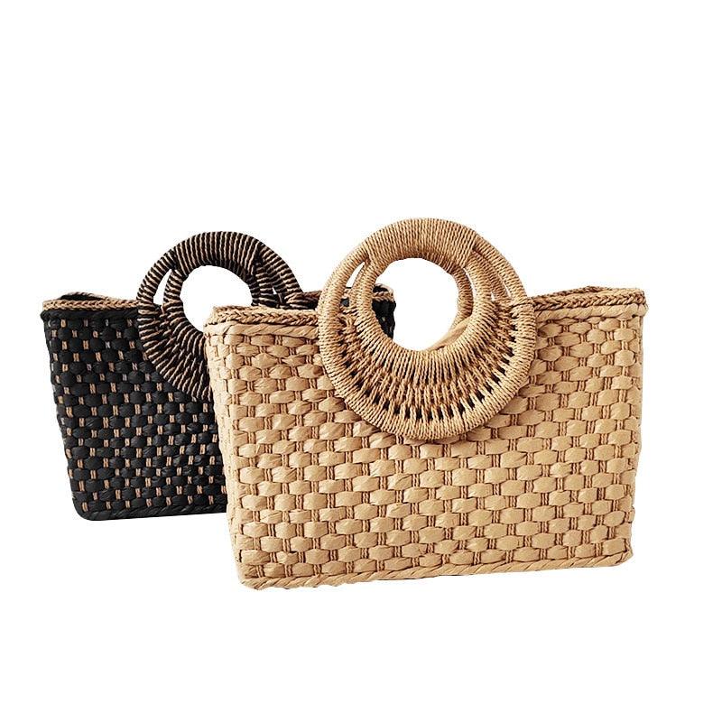 Versatile Retro Square Straw Bags - Try Modest Limited 