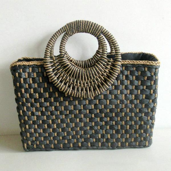 Versatile Retro Square Straw Bags - Try Modest Limited