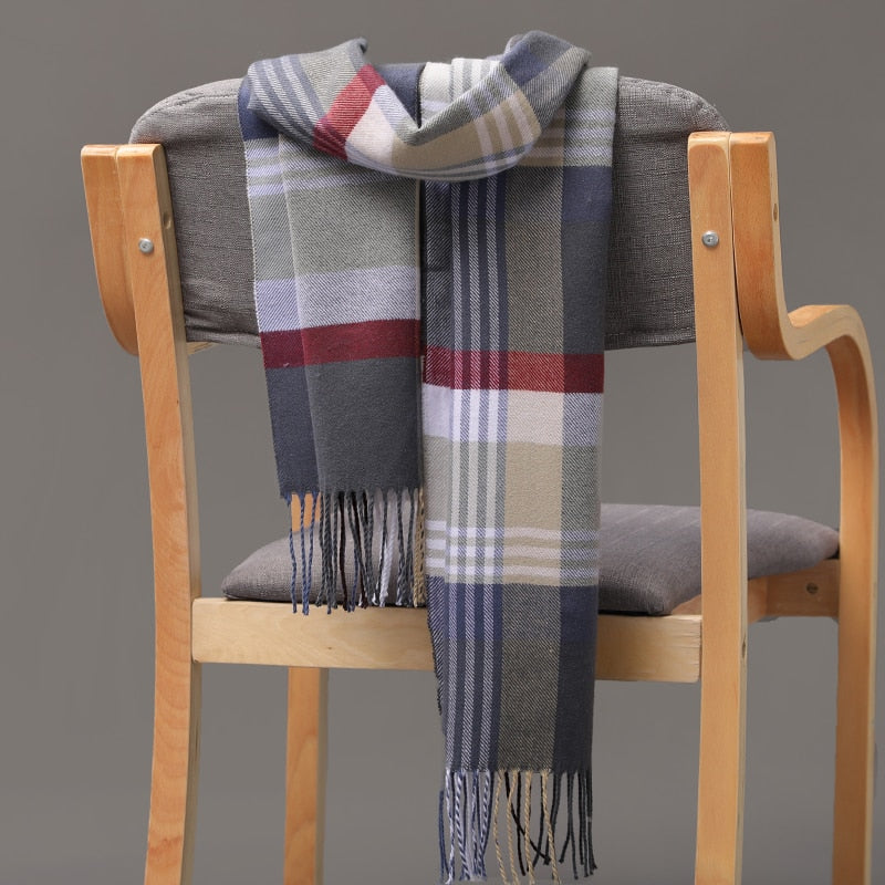 Warm Cashmere plaid scarf - Try Modest Limited