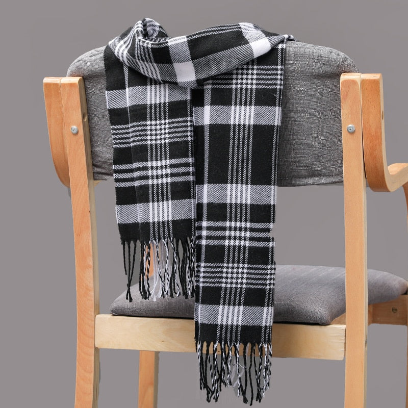 Warm Cashmere plaid scarf - Try Modest Limited