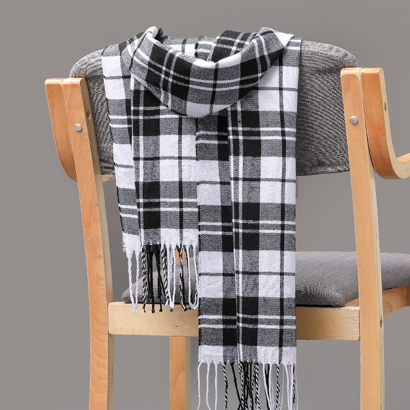 Warm Cashmere plaid scarf - Try Modest Limited