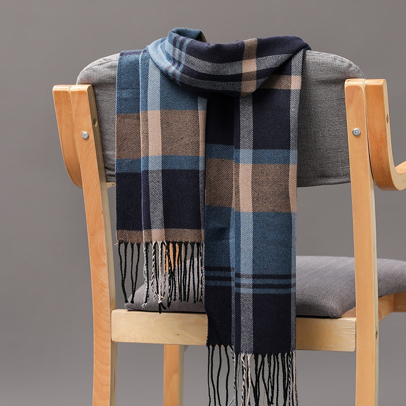 Warm Cashmere plaid scarf - Try Modest Limited