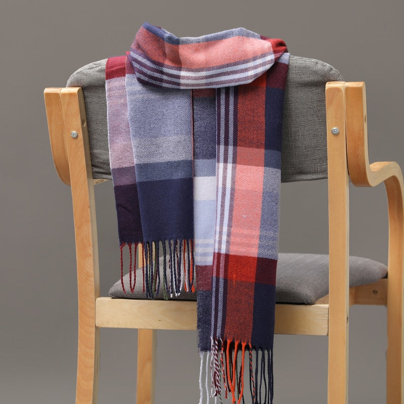 Warm Cashmere plaid scarf - Try Modest Limited