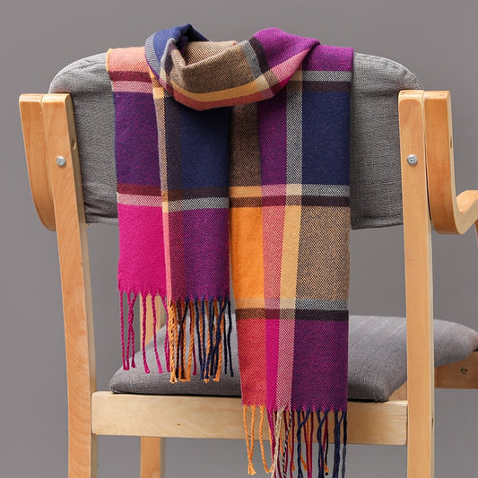 Warm Cashmere plaid scarf - Try Modest Limited 